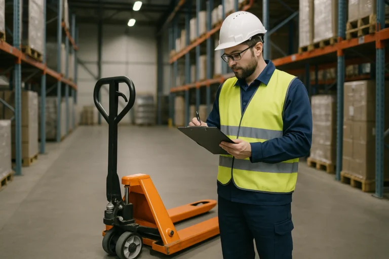 UVV Pruefungen im Detail Leitern Regale Hubwagen sicher pruefen