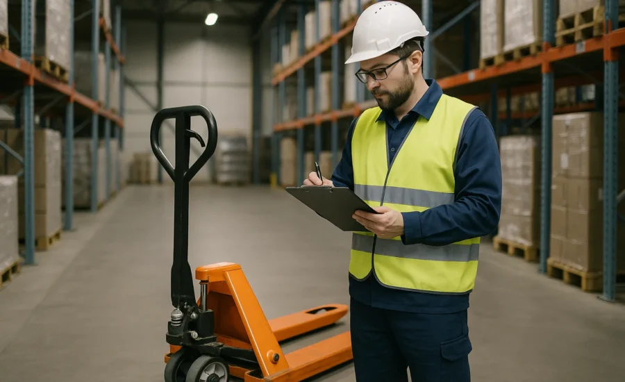 UVV Pruefungen im Detail Leitern Regale Hubwagen sicher pruefen