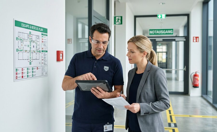 flucht und rettungsplaene unternehmen aktualisierung